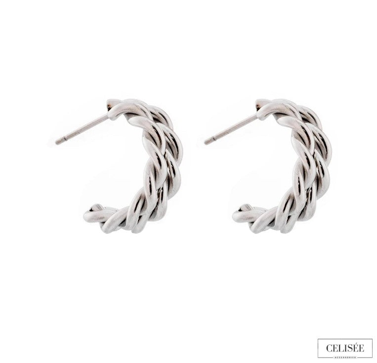 Celisée Braided Elegance Hoops