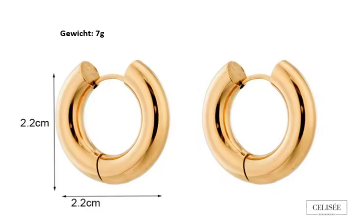 Celisée Bold Charm Hoops