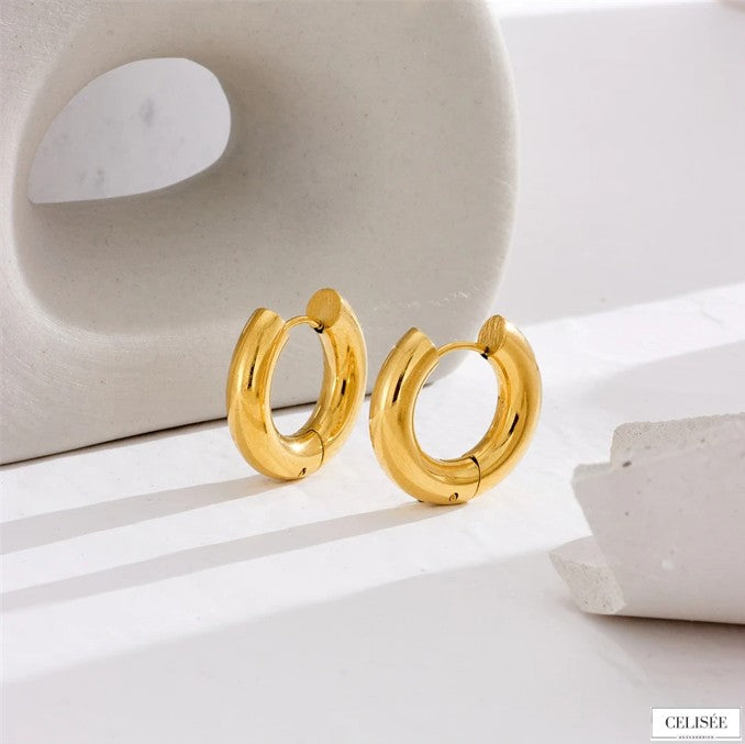 Celisée Bold Charm Hoops