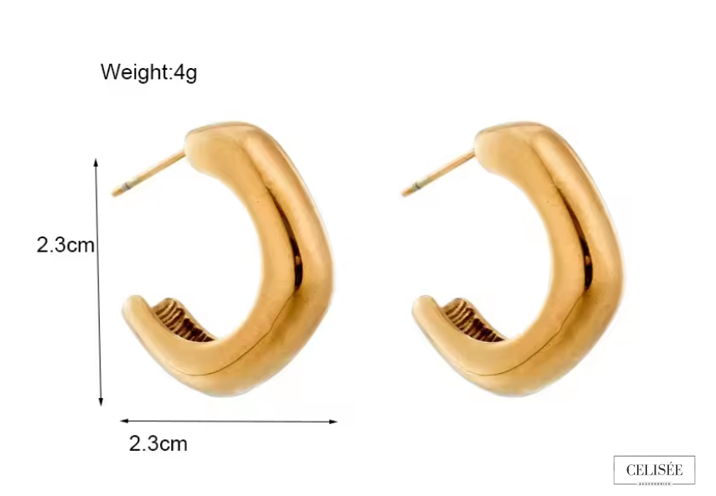Celisée Curve Luxe Hoops