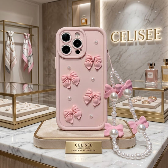 Celisée Belle Bow – iPhone case with pearl loop