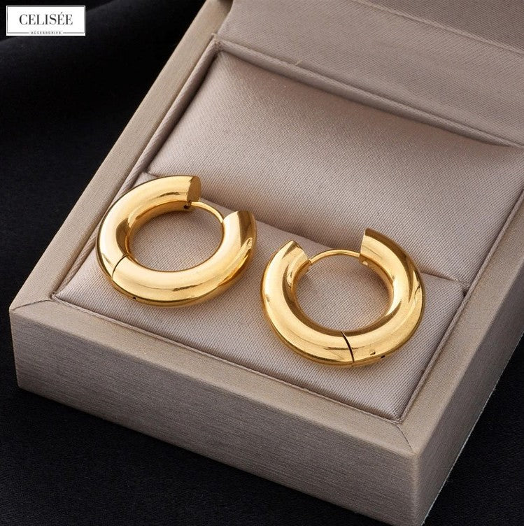 Celisée Bold Charm Hoops
